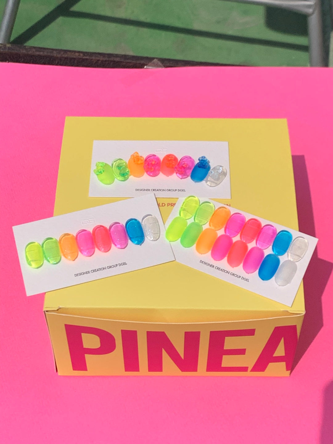 DGEL Pineapple 8pc collection (7 neon syrup + 1 glitter)