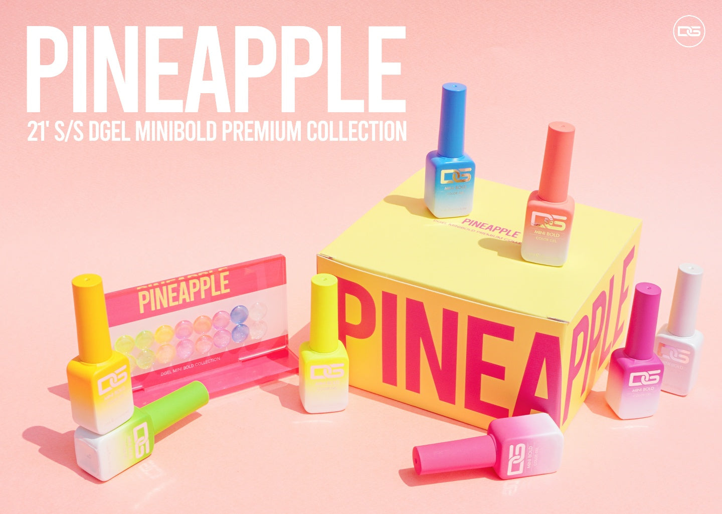 DGEL Pineapple 8pc collection (7 neon syrup + 1 glitter)