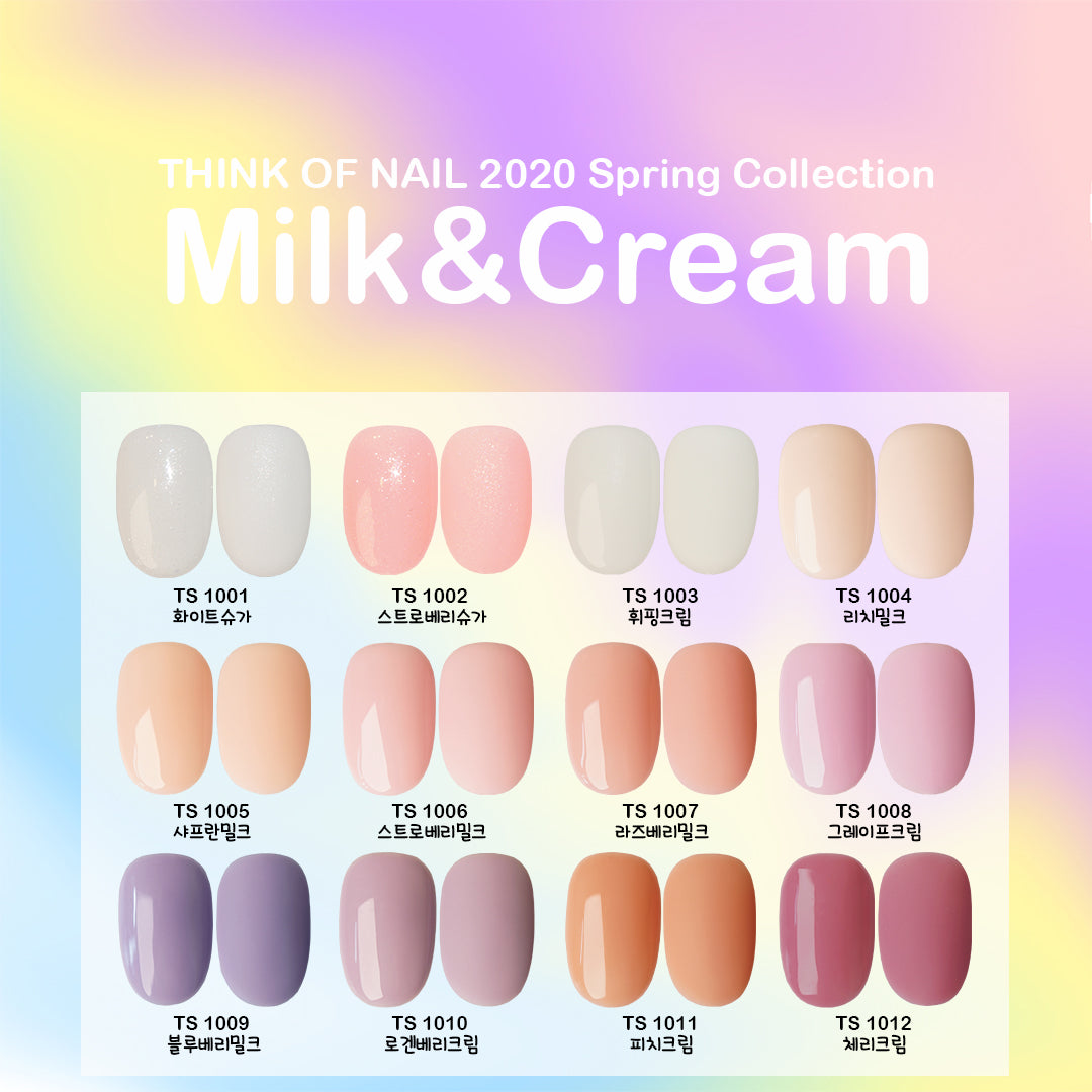 THINK OF NAIL milk & cream collection - individual/collection