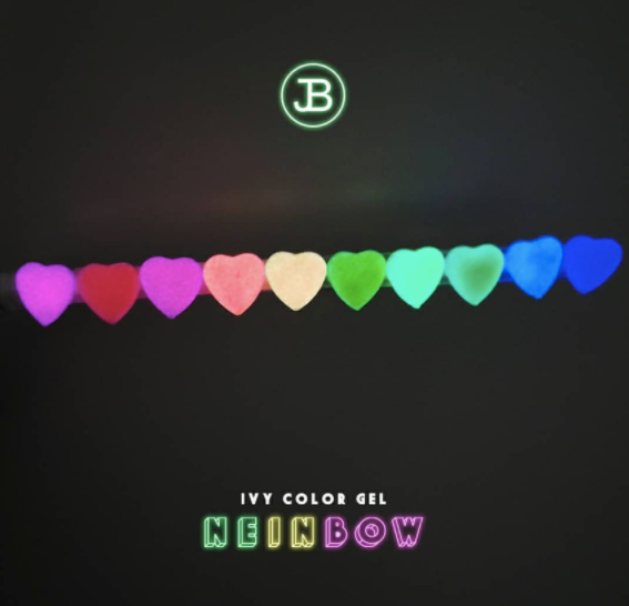 JIN.B Neinbow 10pc collection GLOW IN THE DARK