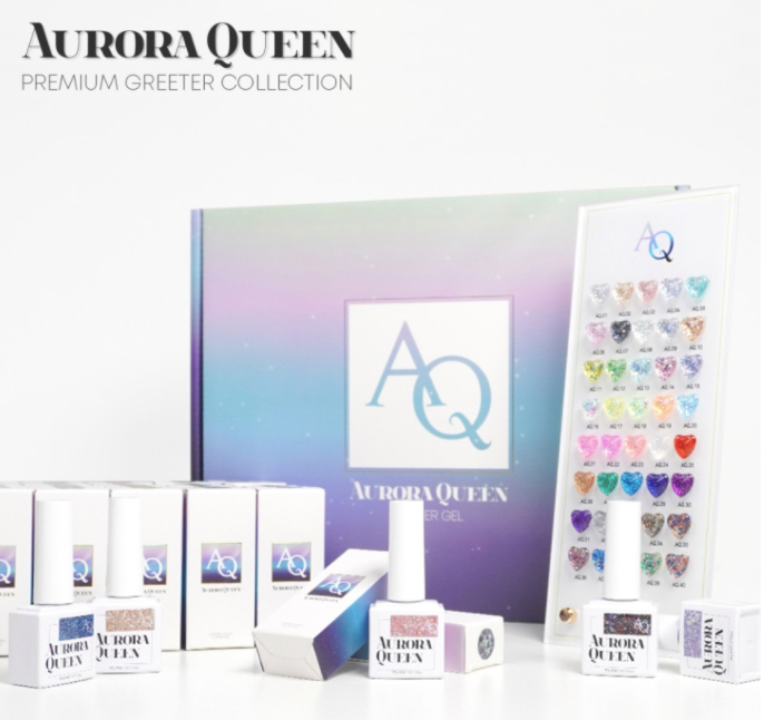 AURORA QUEEN 40 glitter gels - AQ1-AQ40 individual