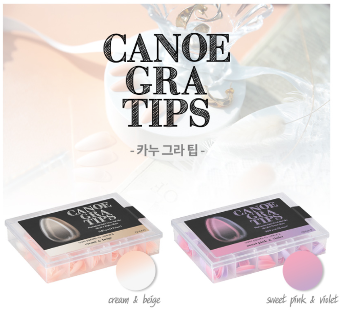 DIAMI CANOE Gra tips (Feel so good optional) pre-ombre soft gel extensions