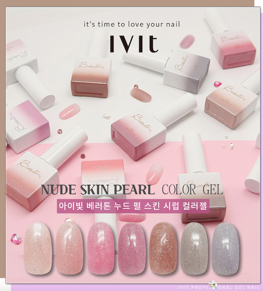 IVIT Nude pearl skin 7pc collection - pearl glitter syrup gel