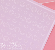 BLANC BLANC mini smiley stickers - white