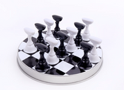 THE GEL Check print chess magnetic tip stand set