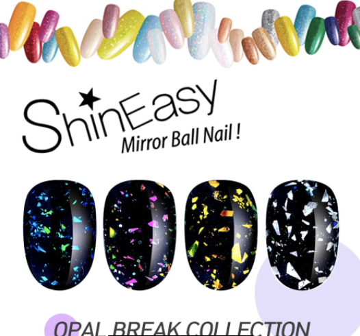 DIAMI Shine easy - OPAL BREAK 4pc glitter set