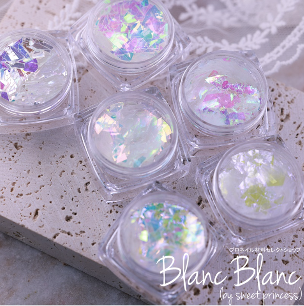 BLANC BLANC Aurora light Foil glitter 6pc set