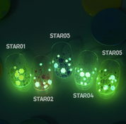 ABLLIZ Shooting star collection - Glow in the dark glitter gel