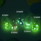 ABLLIZ Shooting star collection - Glow in the dark glitter gel