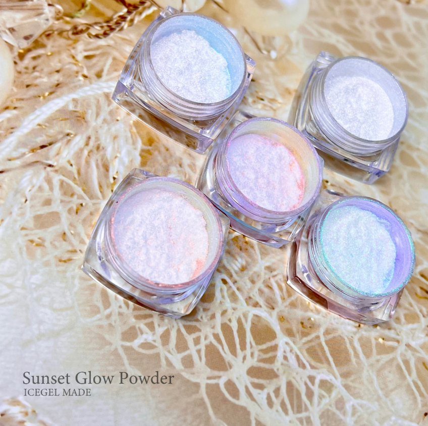 ICE GEL Sunset glow chrome powder – Luna Beauty Store Australia