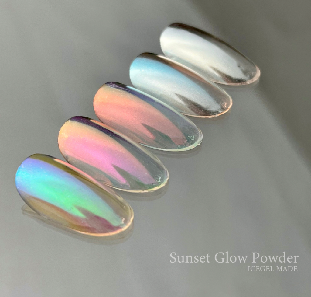 ICE GEL Sunset glow chrome powder – Luna Beauty Store Australia
