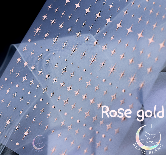 BLANC BLANC custom made Night Sky stickers - Rose gold
