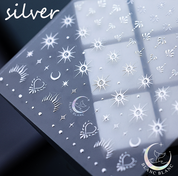 BLANC BLANC custom made mood stickers - Silver