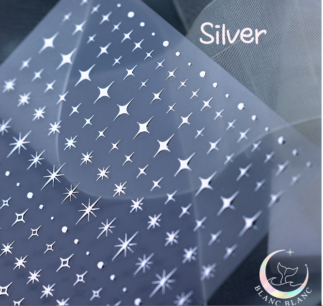 BLANC BLANC custom made Night Sky stickers - Silver