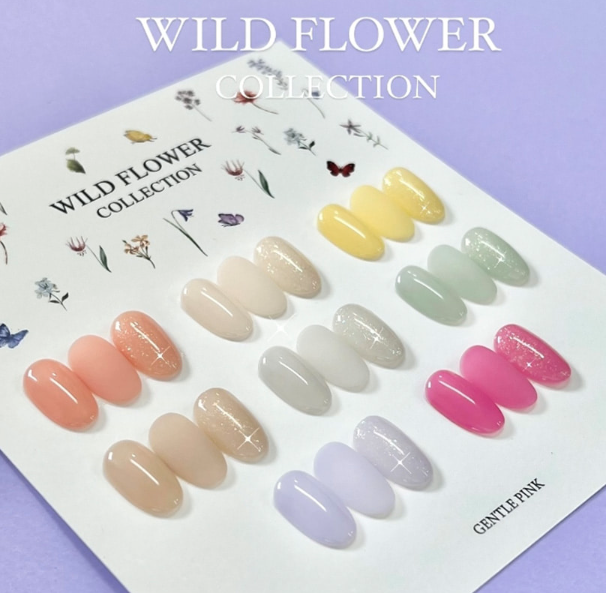 GENTLE PINK Sherbet - Wild Flower 8pc collection
