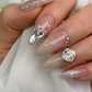 NAILBAYO - Doi glitter gel WHITE SILVER