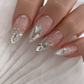 NAILBAYO - Doi glitter gel WHITE SILVER