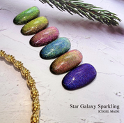 ICE GEL Star galaxy SPARKLING 6pc collection - magnetic glitter gel
