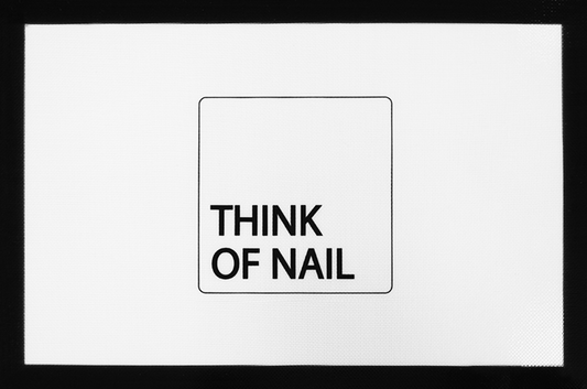 THINK OF NAIL jelly desk mat - pink/black
