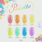 DGEL Palette 8pc collection (14 FREE) - glow in the dark