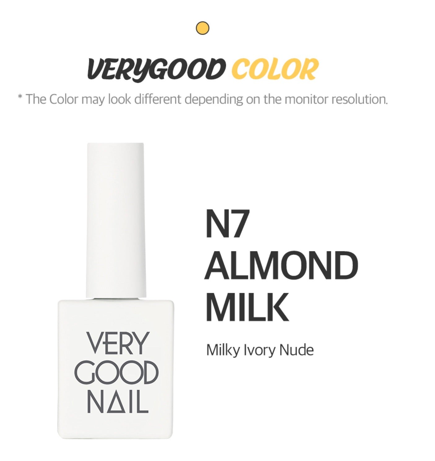 VERY GOOD NAIL nude series N7 almond milk