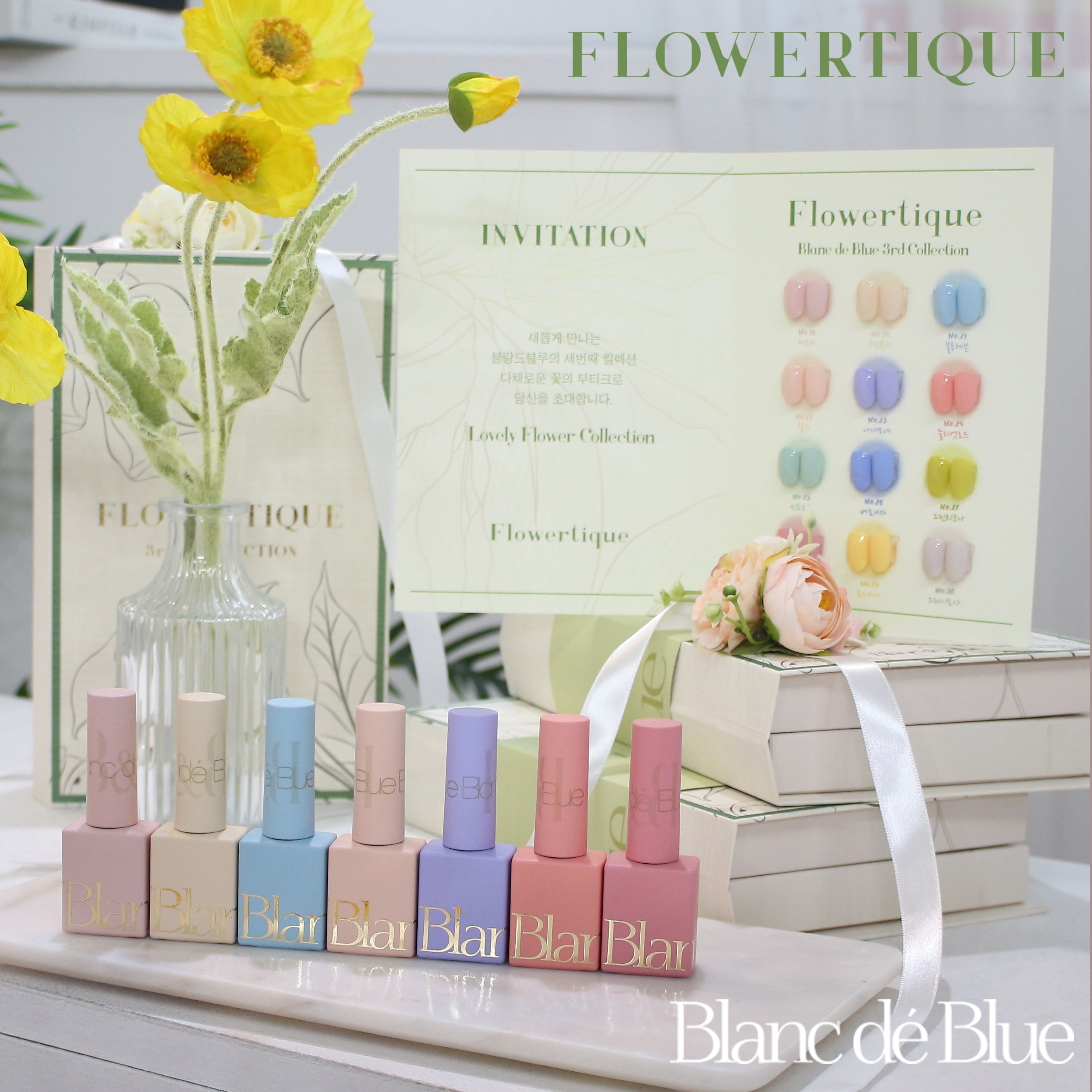 BLANC DE BLUE Flowertique collection - individual bottles