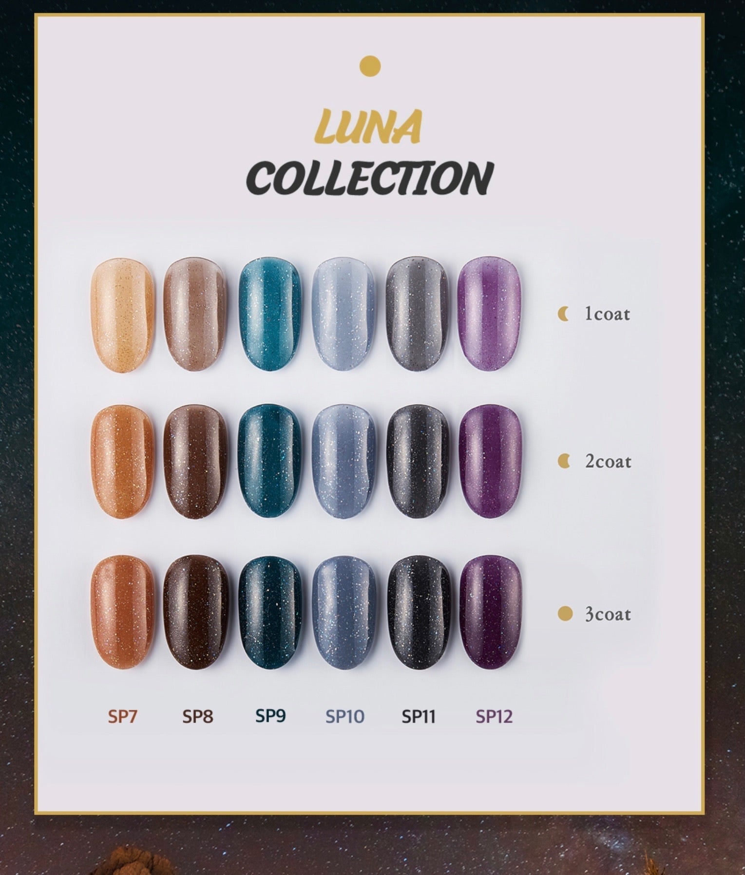 VERY GOOD NAIL Luna 6pc collection/individual