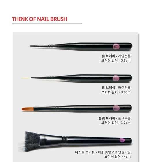 THINK OF NAIL - pro short liner brush