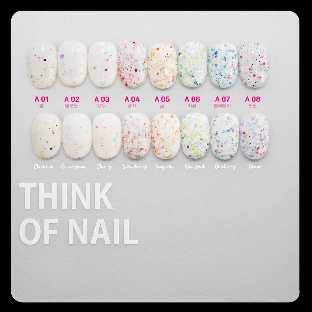 THINK OF NAIL Fruit Ice cream 8pc collection