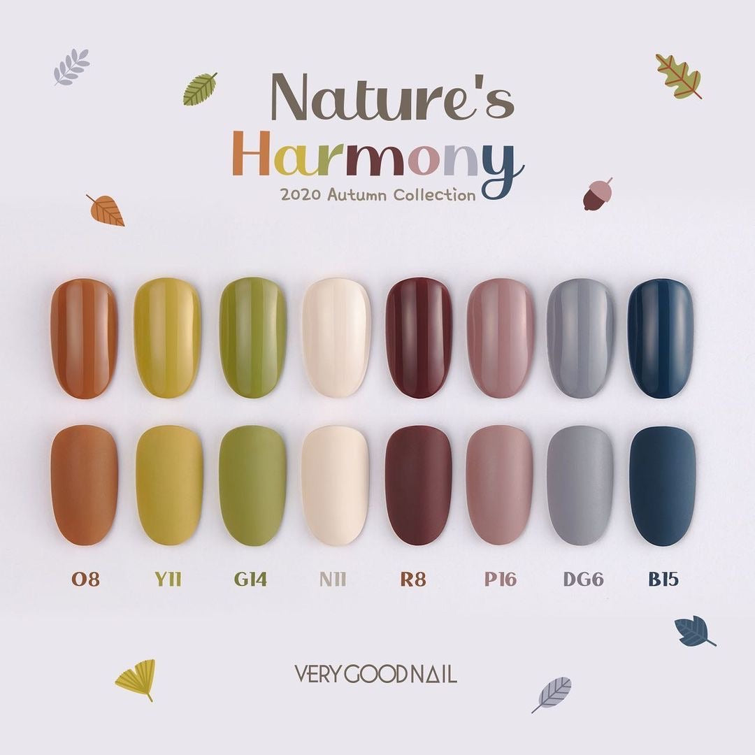 VERY GOOD NAIL Nature harmony 8pc collection/individual